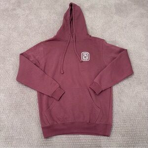 Liberty Camp Matoaka 75th Anniversary Hoodie, Medium, Dusty Rose White Letters